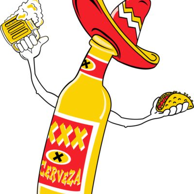 Mexican beer with taco Thumbnail