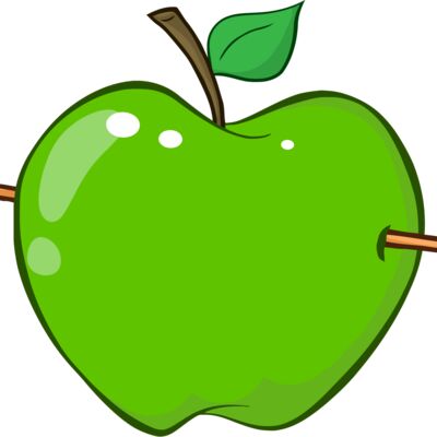green apple with arrow through it Thumbnail
