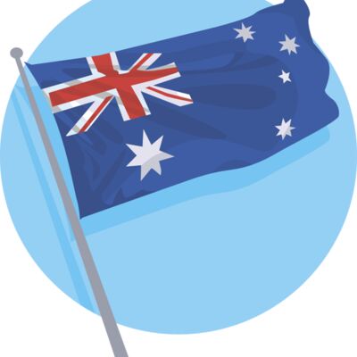 Australian Flag Flying Thumbnail