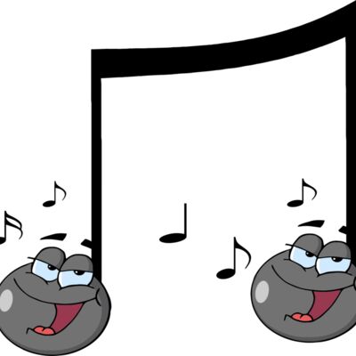 Two singing music notes Thumbnail
