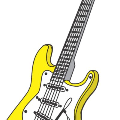 yellow electric guitar Thumbnail