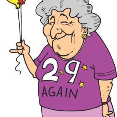 Old lady birthday Thumbnail