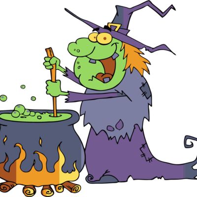 Witch with cauldron Thumbnail
