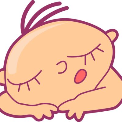 Sleeping Baby CORRECT COLOUR Thumbnail