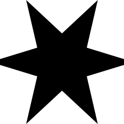 Black 6 point star Thumbnail