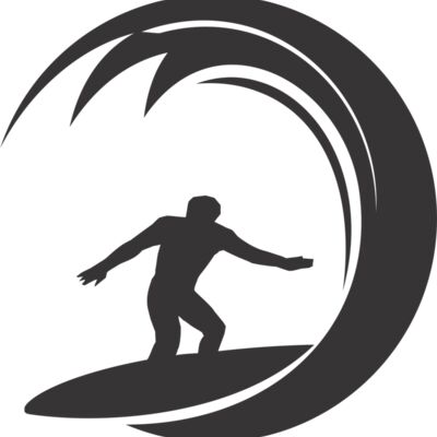 Surfer wave silhouette Thumbnail