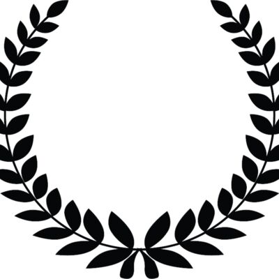 laurel wreath black and white Thumbnail