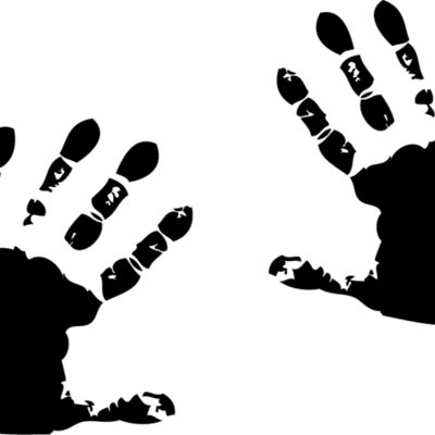 Hand prints x2 black Thumbnail