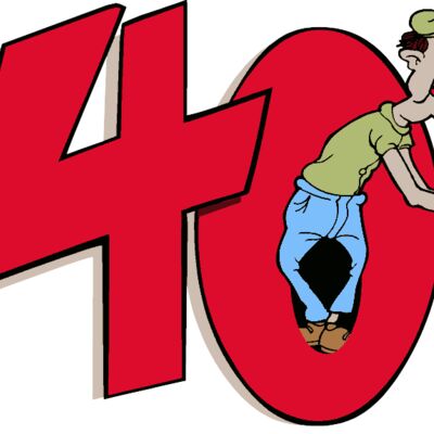 40th birthday image with old man  Thumbnail