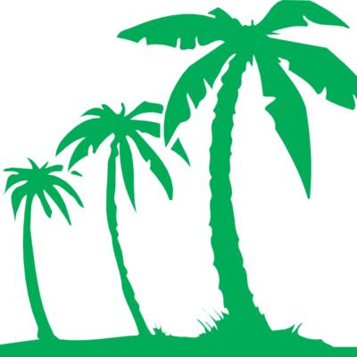 Palm trees green solid Thumbnail