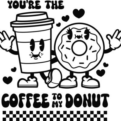 Coffee Donut BW Thumbnail